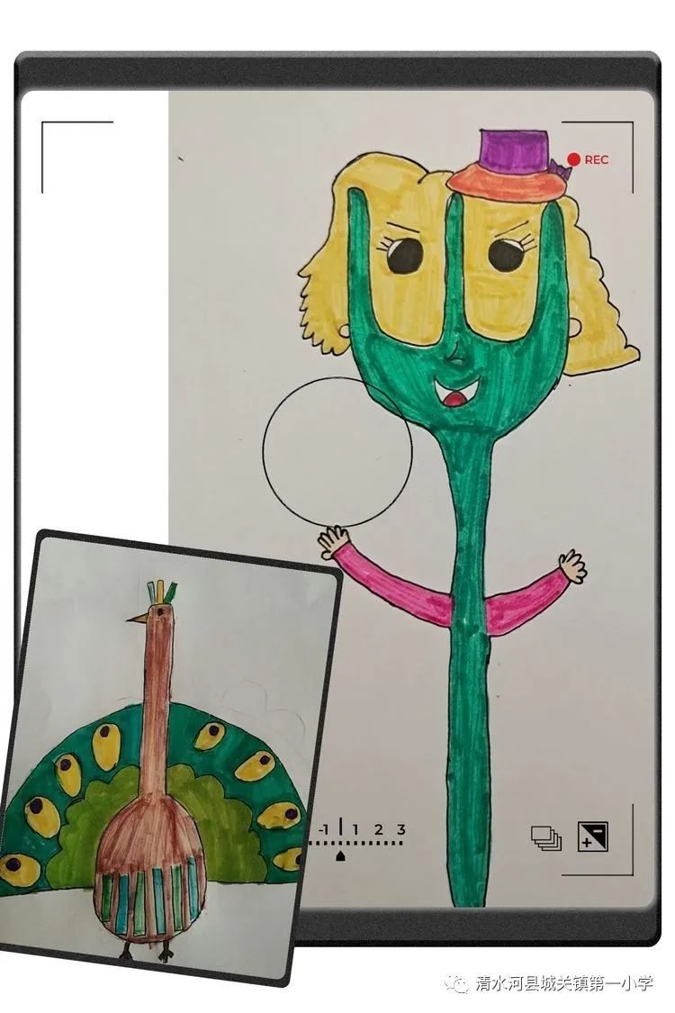 我是防疫小能手亲子绘画,童心有我共抗疫主题绘画