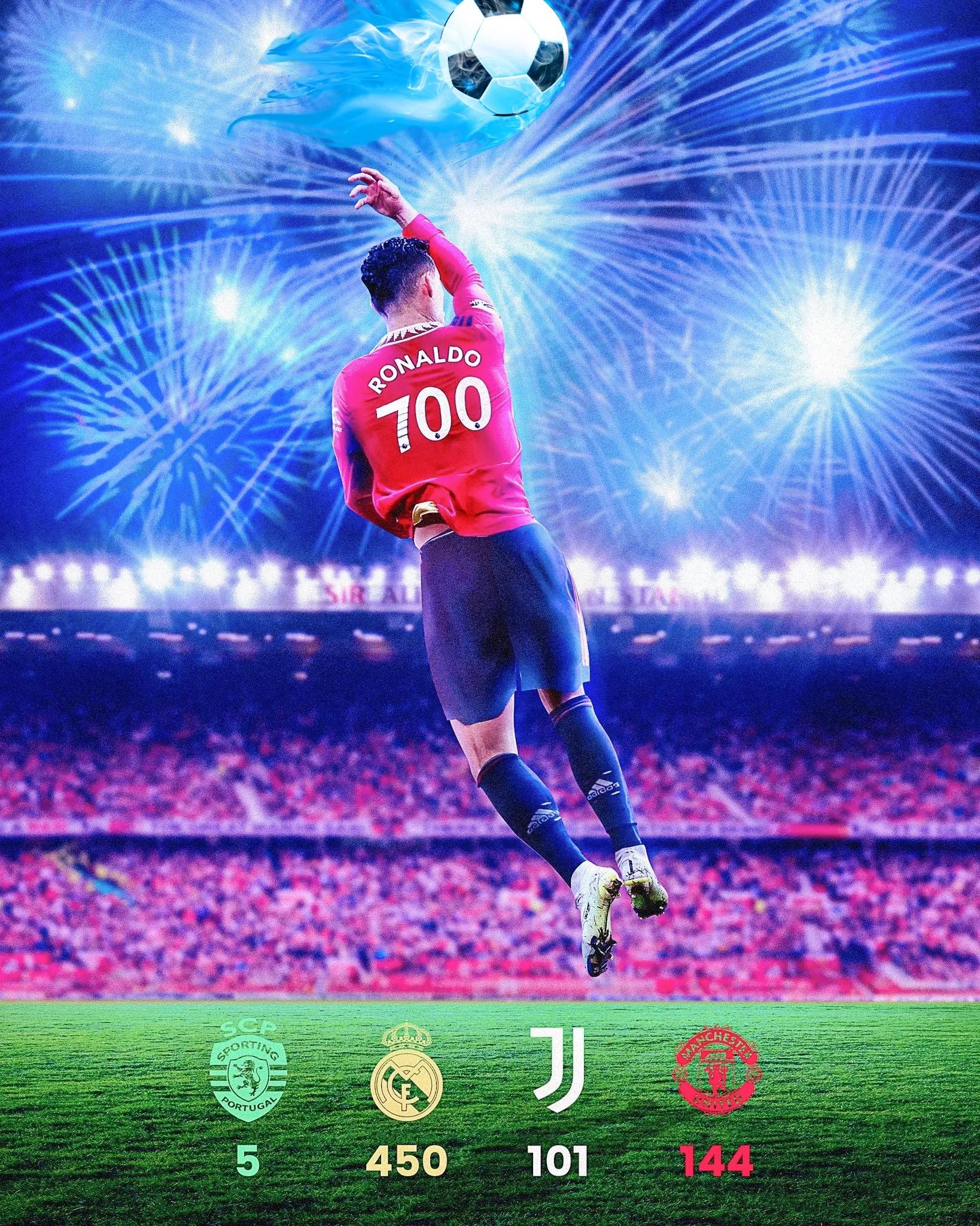 c罗解锁生涯俱乐部700球里程碑,里程碑之夜c罗职业生涯第900场