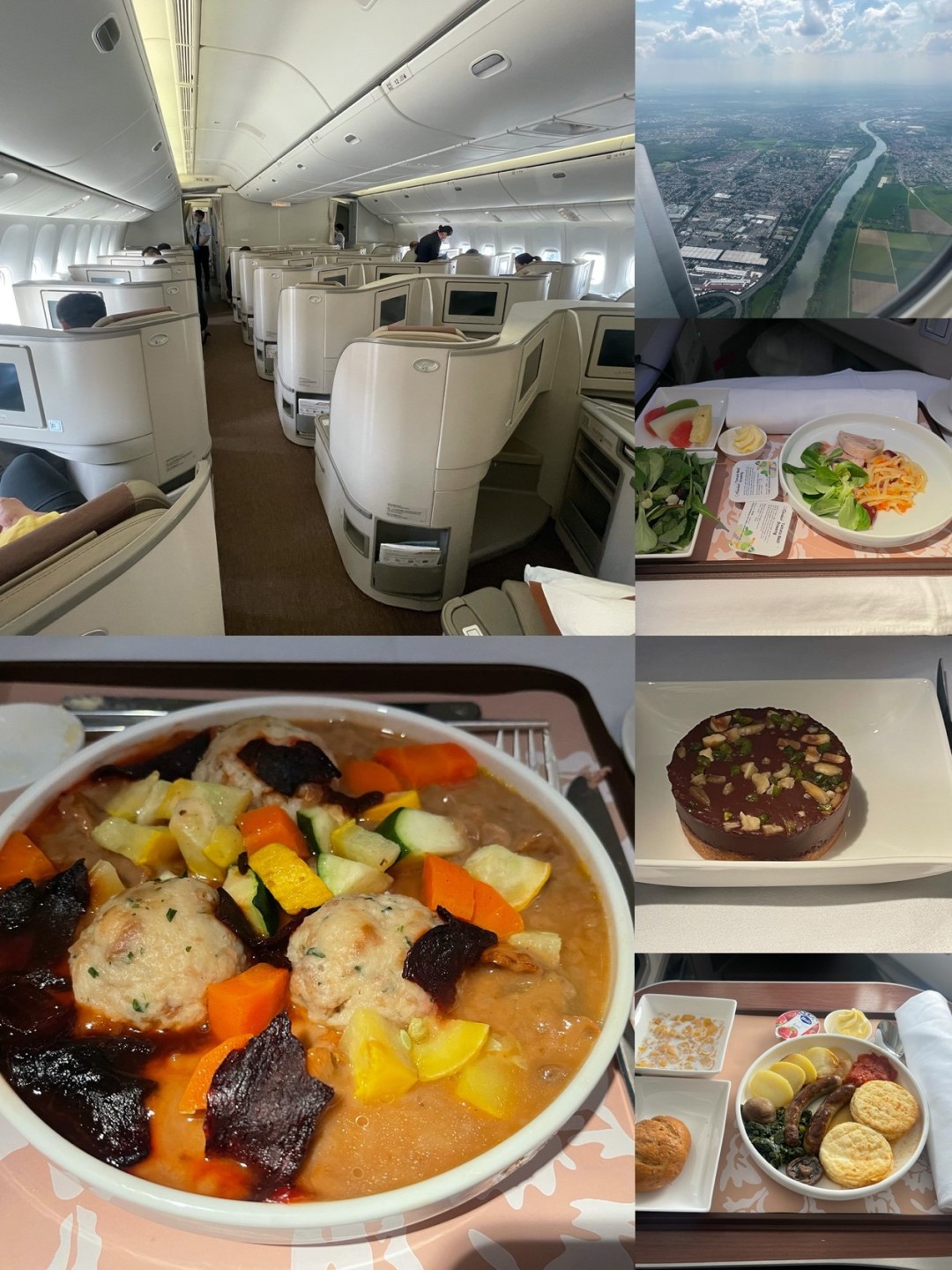 PKX/PVG/FRA/SZG，CA/MU/HU，公务舱及休息室体验评测