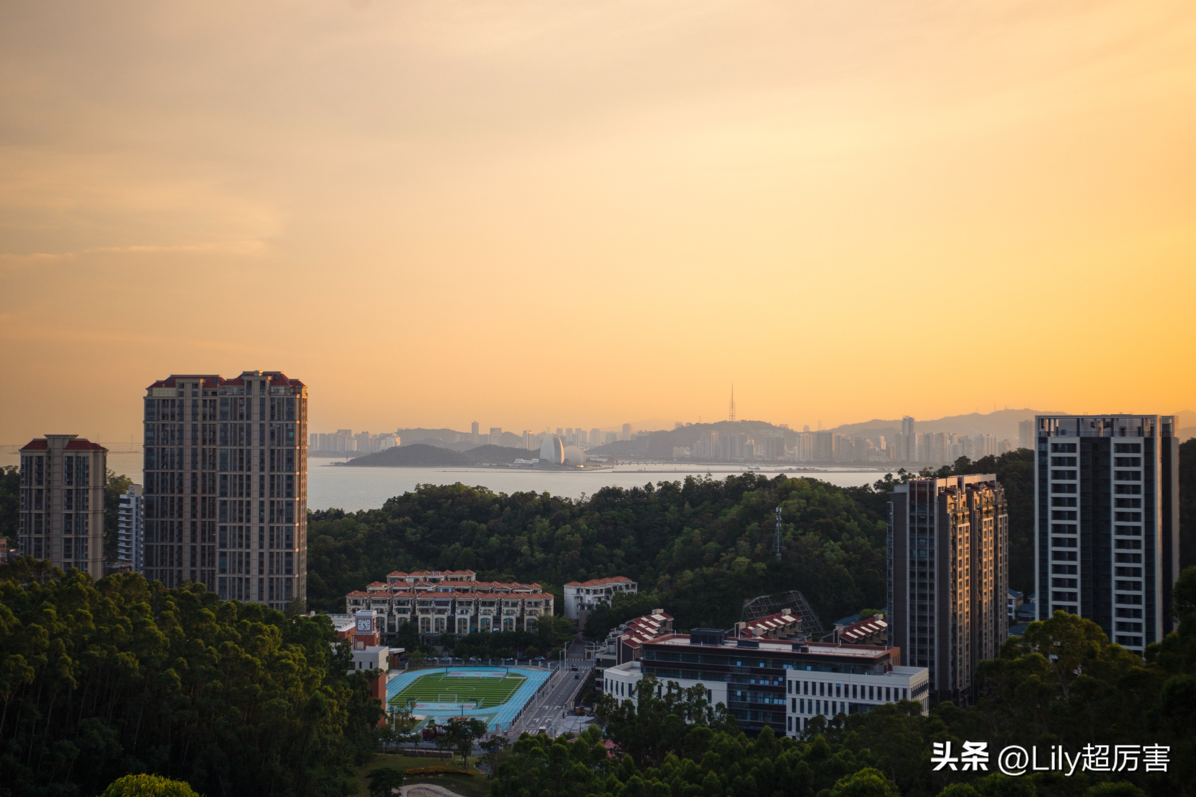 珠海看日出公园,珠海花海长廊看日落