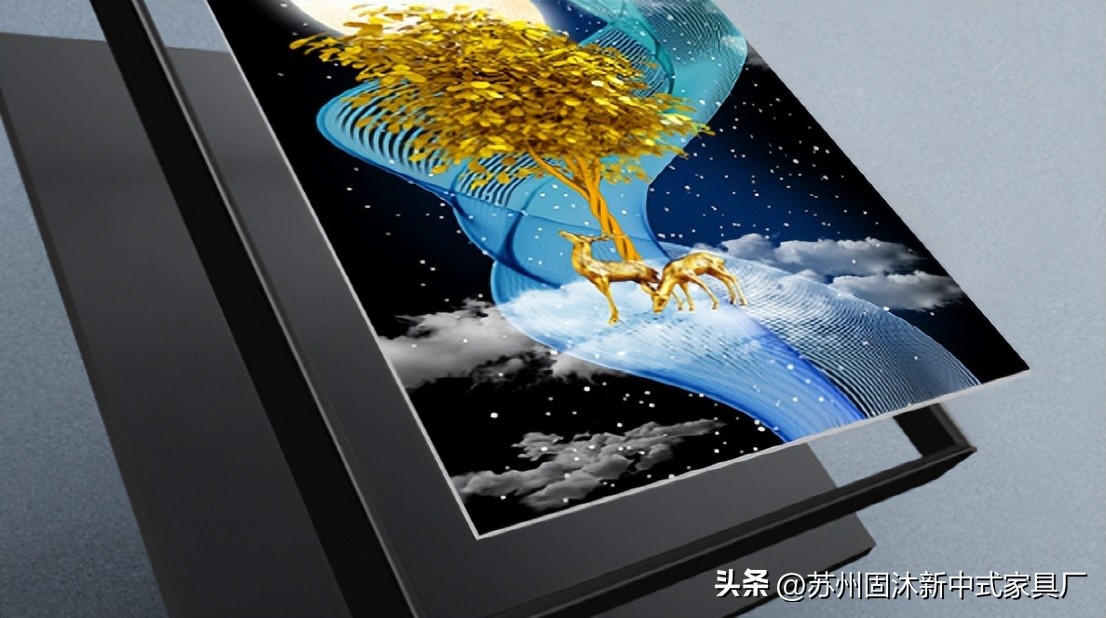 原木家具新中式空间,小户型全套原木家具风格