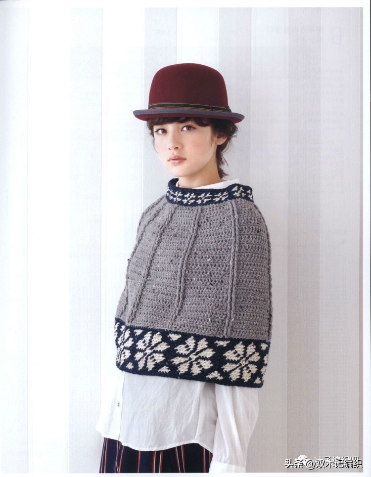 斗篷披肩加厚冬款制作,编织斗篷披肩最新款教程