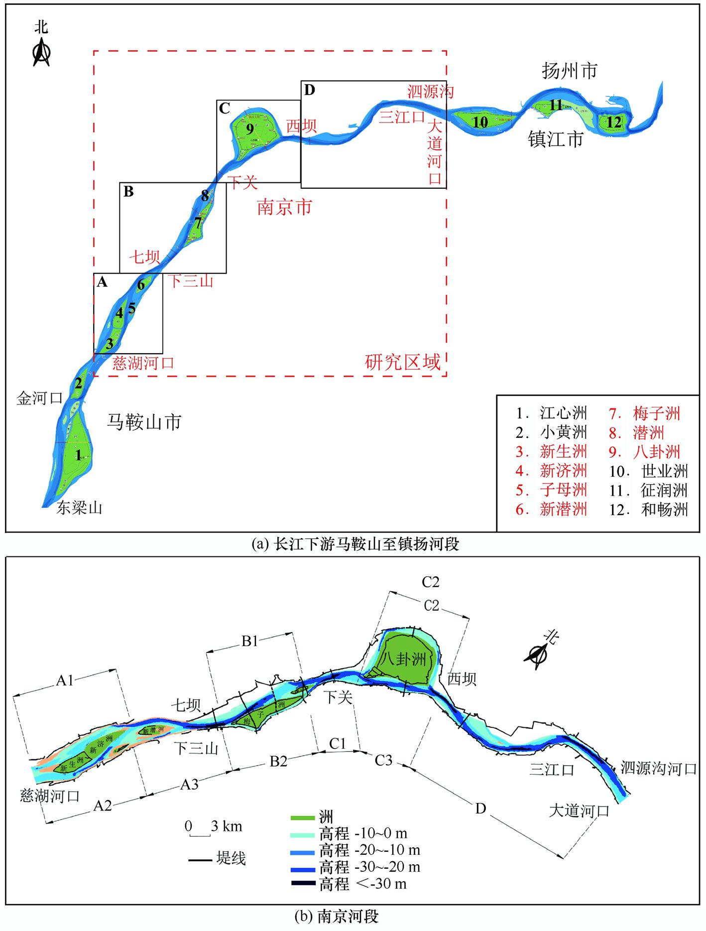 三峡工程运行以来长江南京河段河床演变特征分析