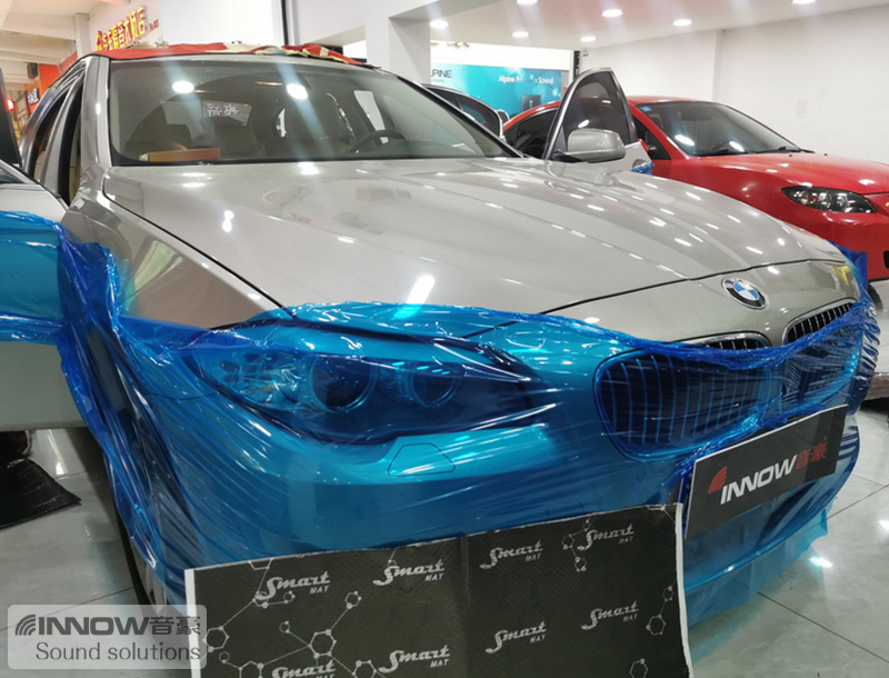隔断噪声上海音豪宝马5系汽车隔音改装俄罗斯StP
