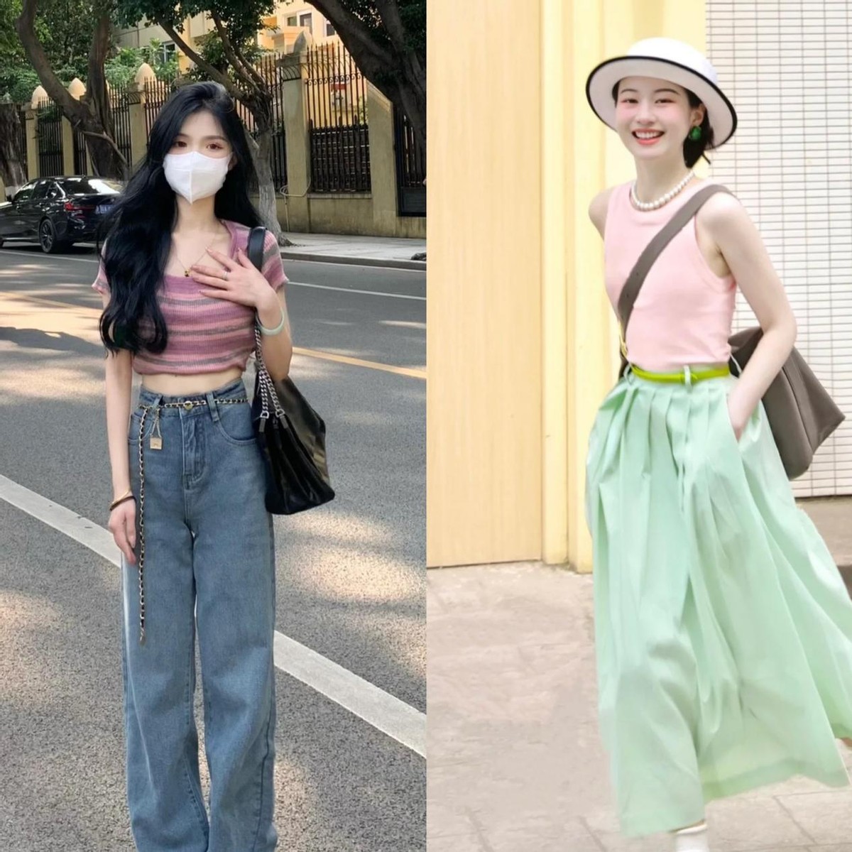 小个女生穿搭有“窍门”,“2个强化+2个弱化”,轻松显高几公分