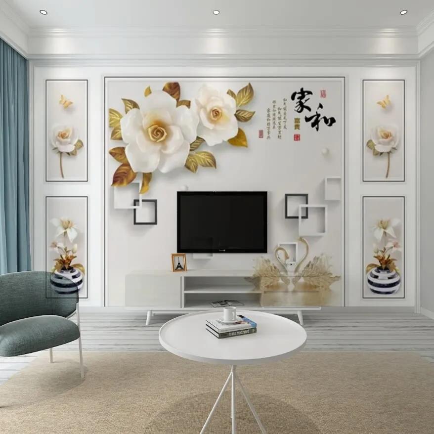 电视背景墙装修效果图大全简易款,100款主卧电视背景墙