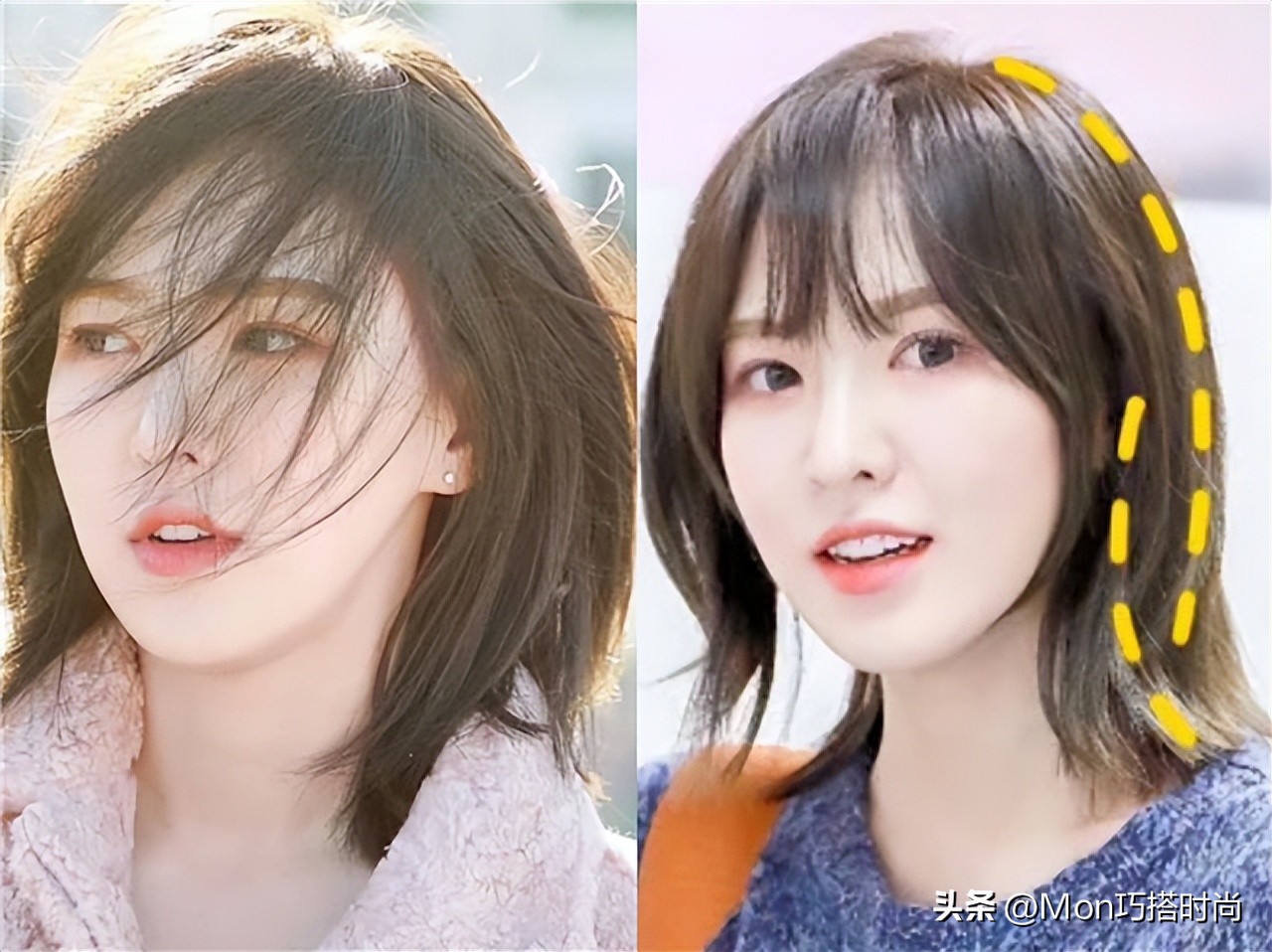 女生齐肩发型推荐长脸发量多,今年超火齐脖短发