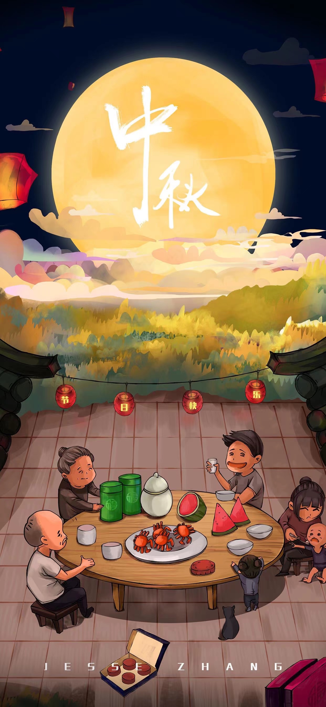 又一年中秋文案高级感短句,中秋短句干净治愈的文案