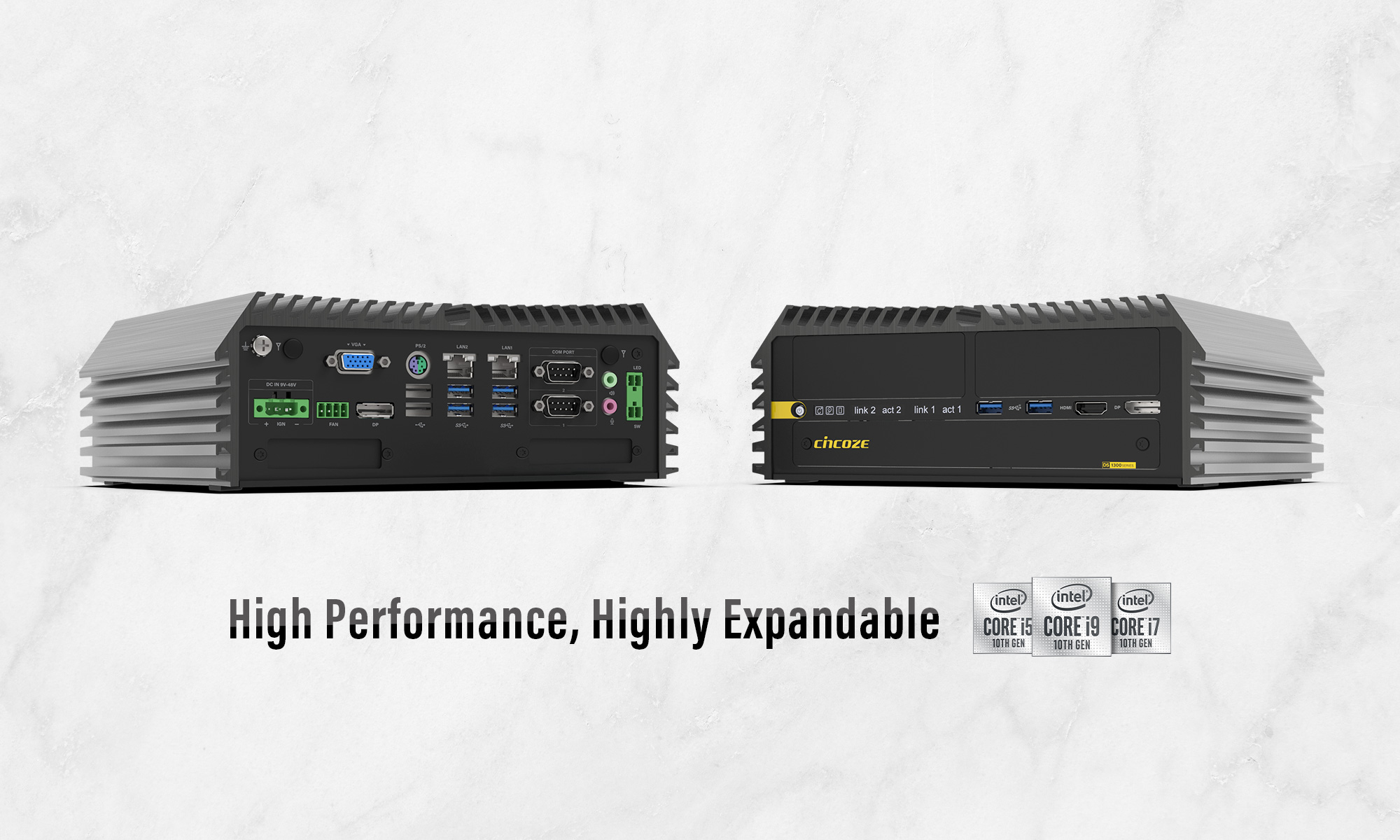 德承无风扇嵌入式工业电脑DS-1300系列-德承,深圳科技
