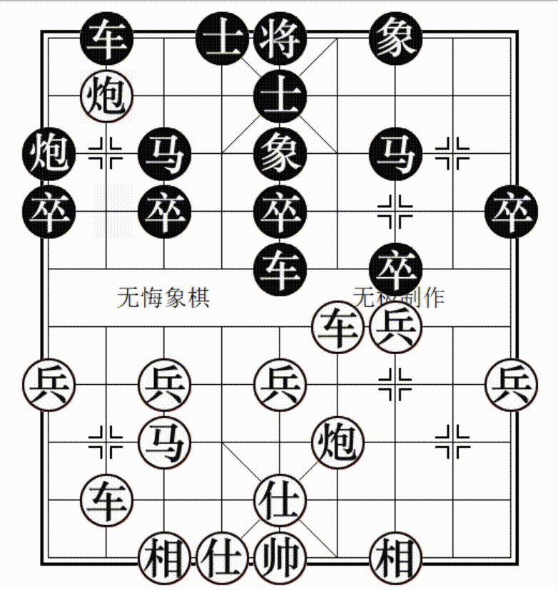 顺炮横车对直车最新布局,顺炮直车对横车开局定式