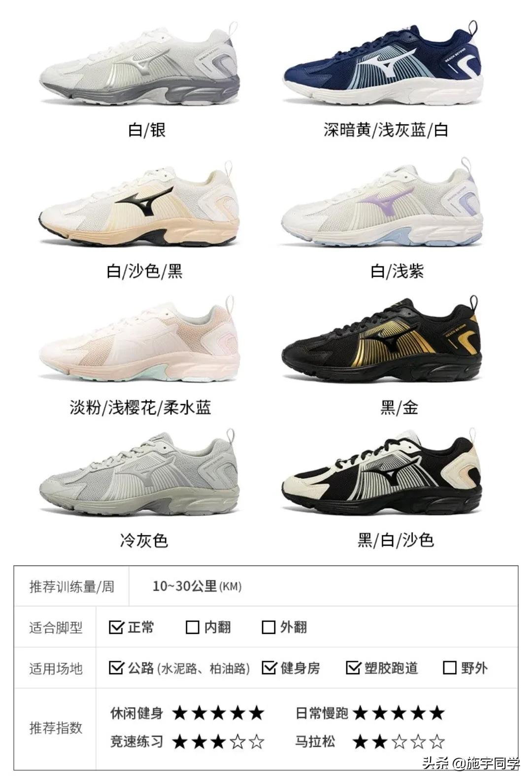 美津浓清凉透气跑鞋推荐,美津浓体考跑鞋推荐