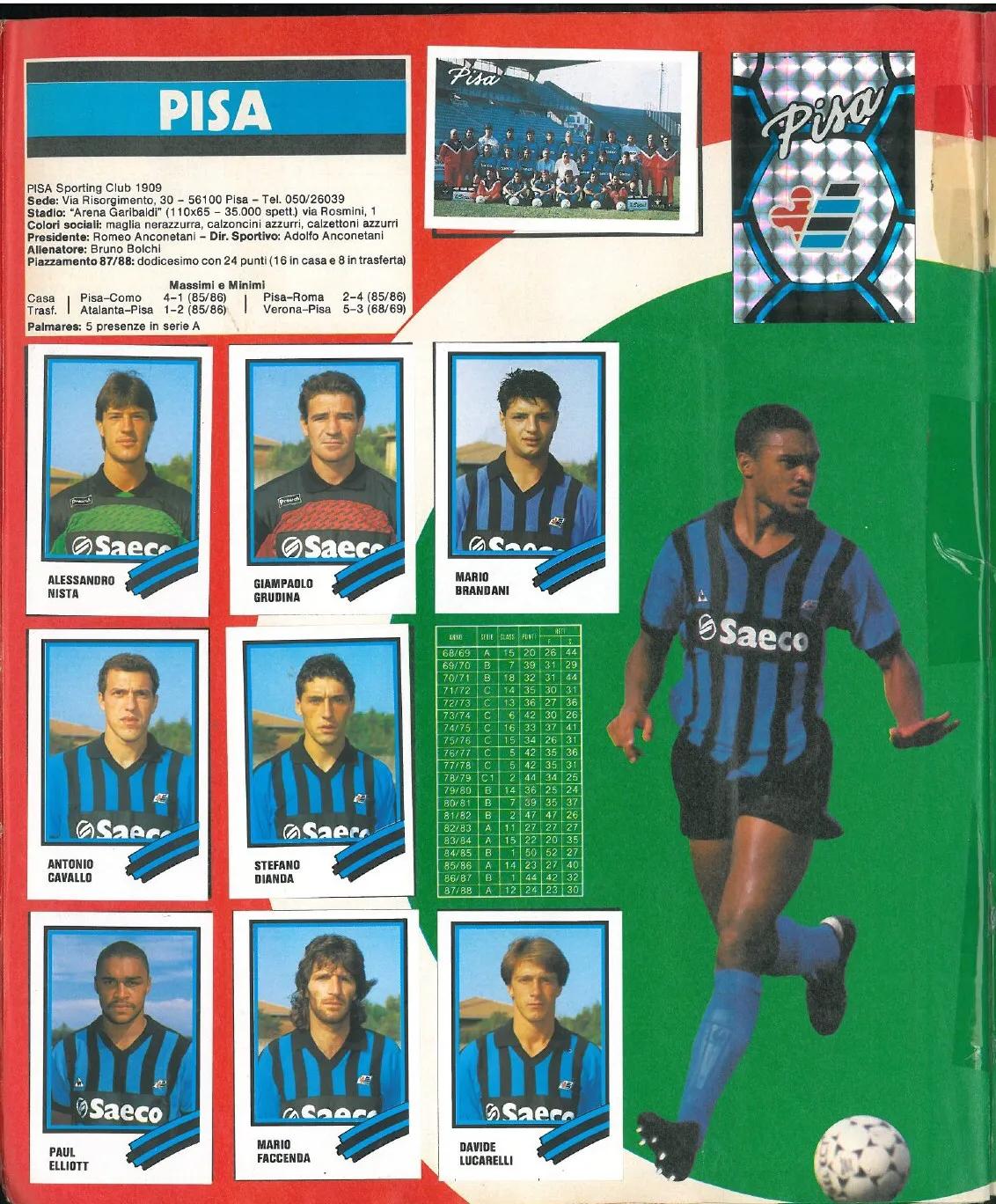 「忆意甲」一本意大利足球画册带你回顾1988/89赛季意甲联赛