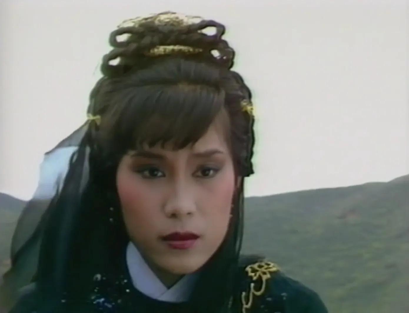 木婉清摘面纱,木婉清面纱被吹落的画面