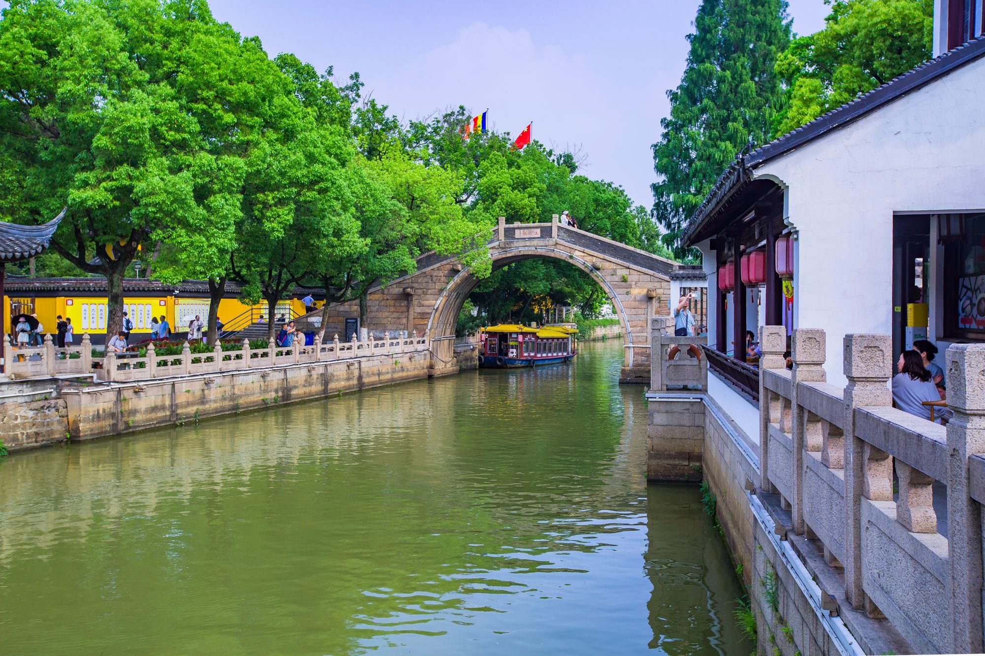 苏州枫桥夜泊景区和寒山寺,苏州枫桥夜泊风景