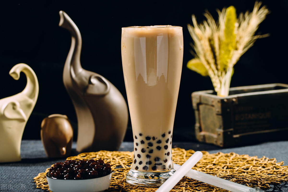 日本珍珠奶茶配方,台湾金箔玫瑰珍珠奶茶