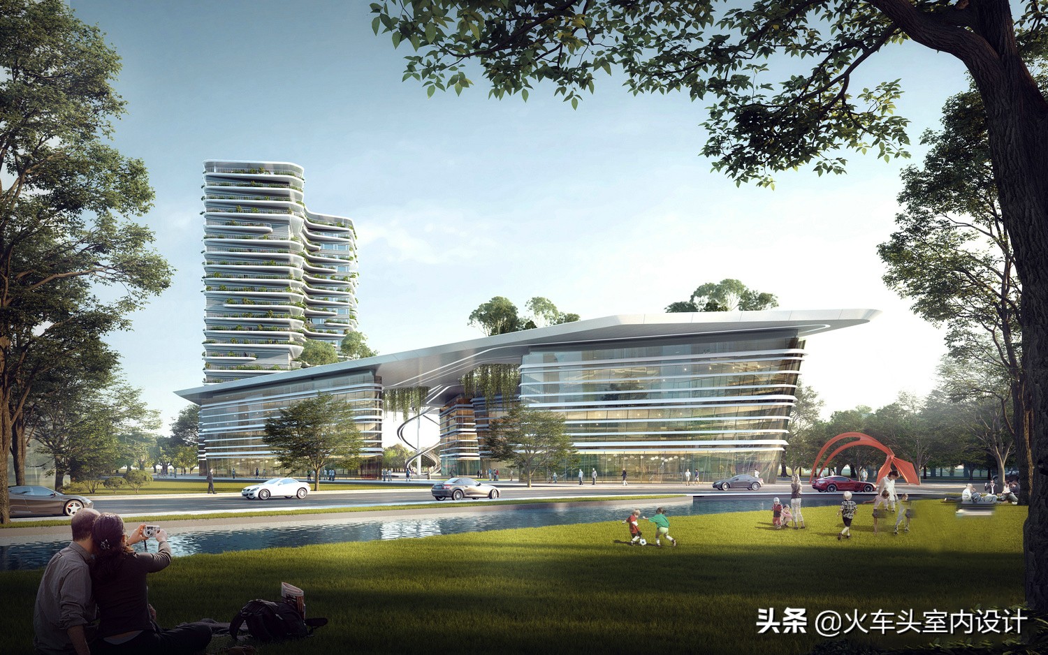 一万平方米写字楼外立面改造价格,玻璃幕墙外立面10层写字楼效果图