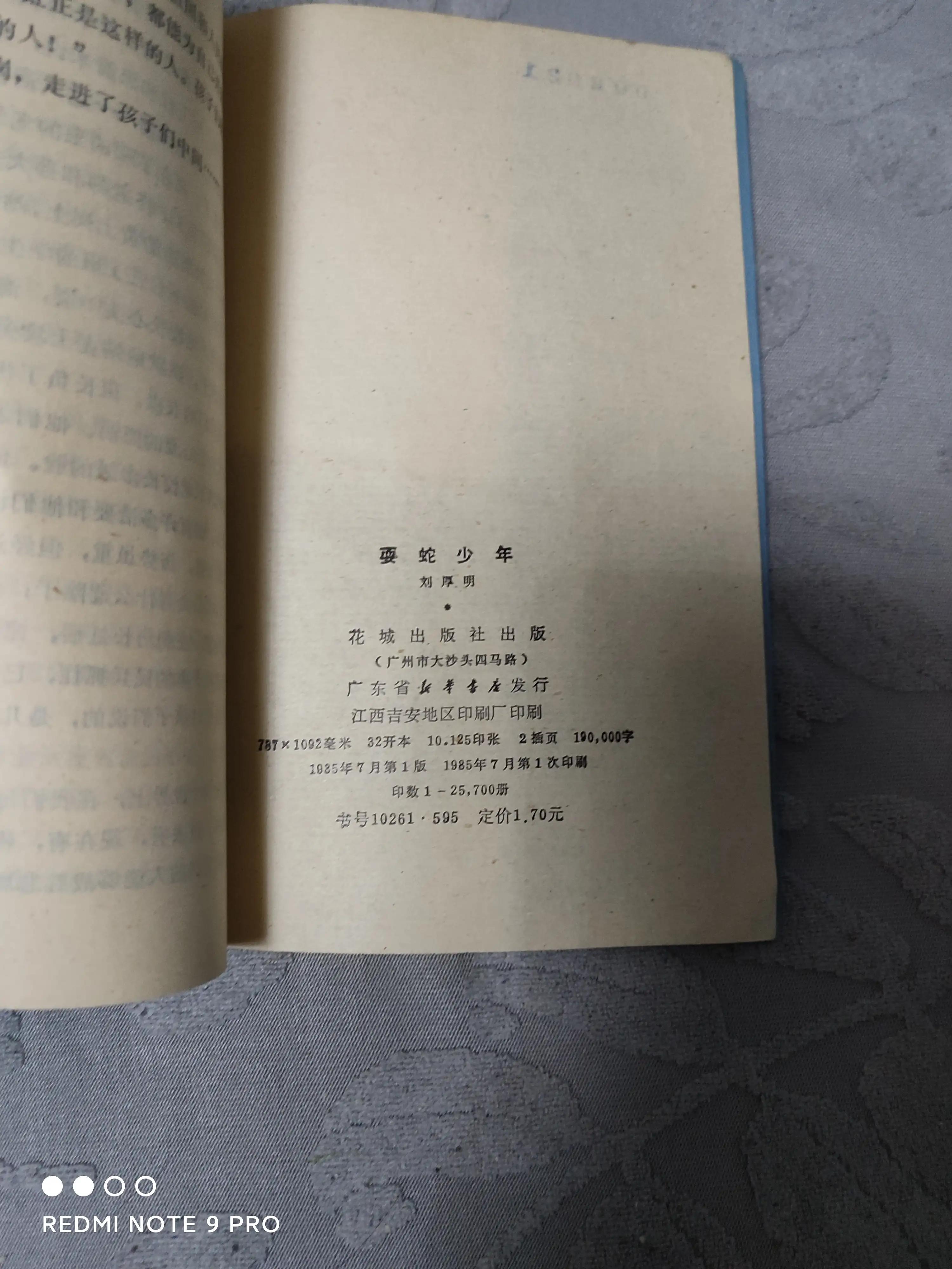 刘厚民儿童文学作品选,耍蛇少年