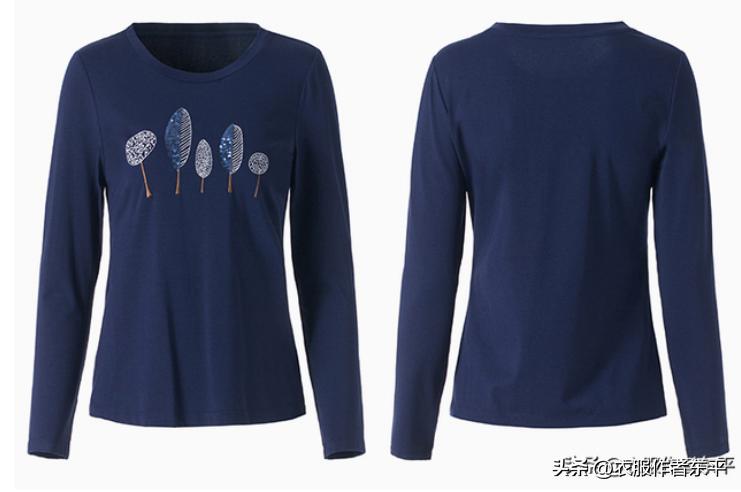 简单百搭的长袖T恤打底衫，只要选好面料，制作是很简单的事情