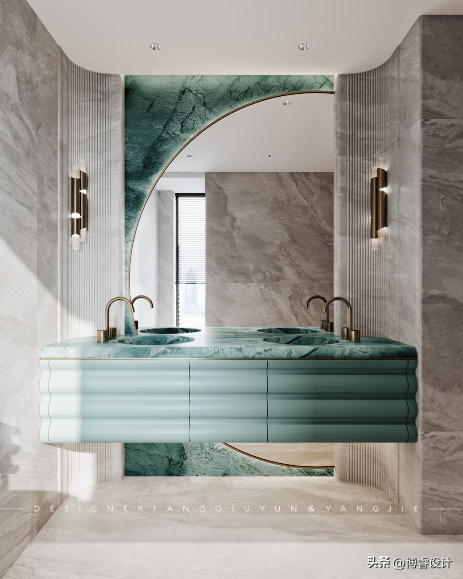 缪｜以“弧”为主，构建228㎡现代大平层