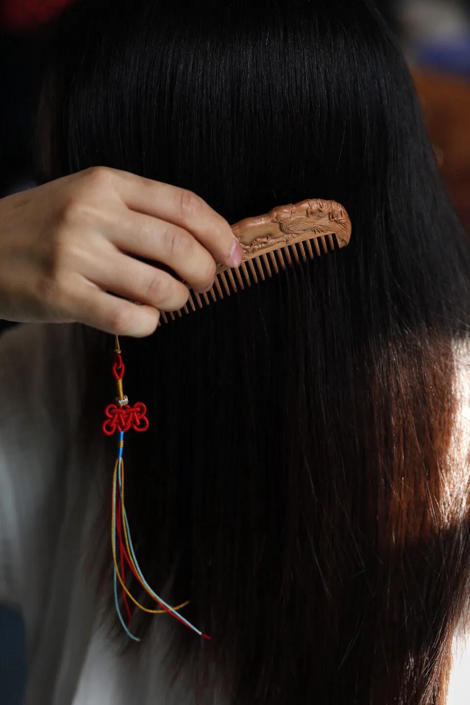 檀木养发梳子推荐,檀木养发梳