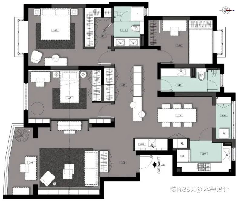 客厅超大储物柜改成衣帽间,客厅小房间改衣帽间