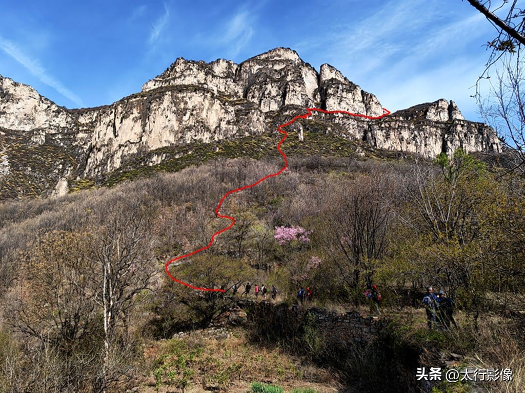 山西太行山大峡谷风景区拍照打卡,南岭太行山