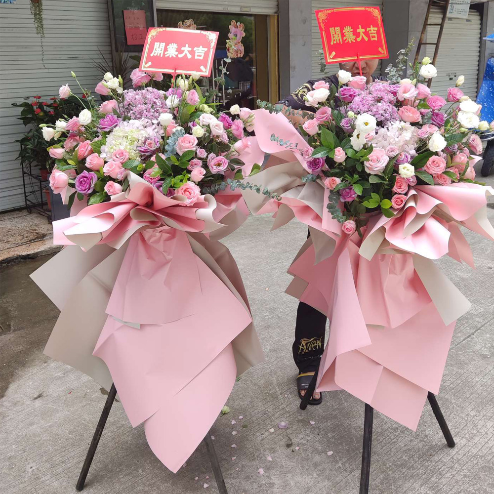 店铺试业摆花篮还是开业摆花篮,店开业送什么花篮比较高档次