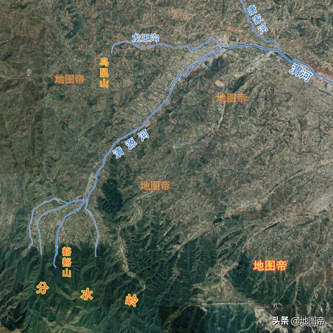 渭河源头在哪里地图,渭河源头发源地