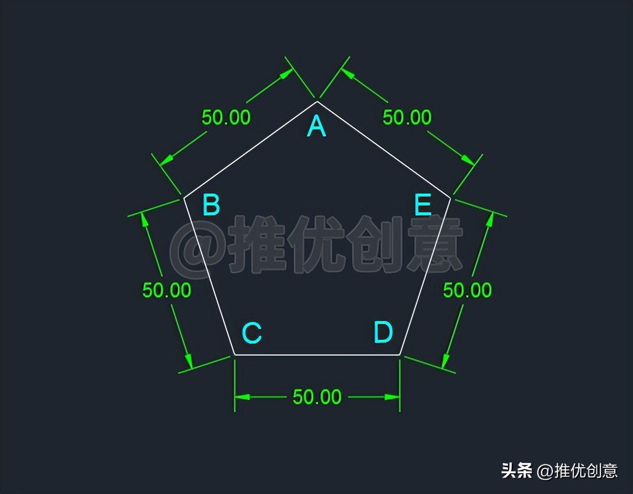 多边形cad怎么画,autocad椭圆制图实例教程