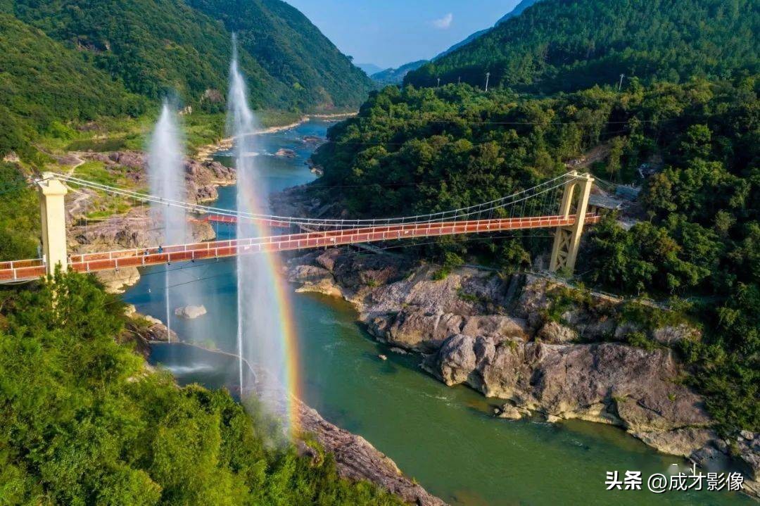 永泰瀑布景点,福建省永泰县百漈沟景区