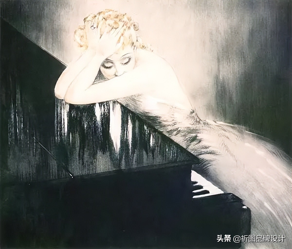 因为路边金发女郎而改变一生的油画家，他的人体油画定格18岁妻子