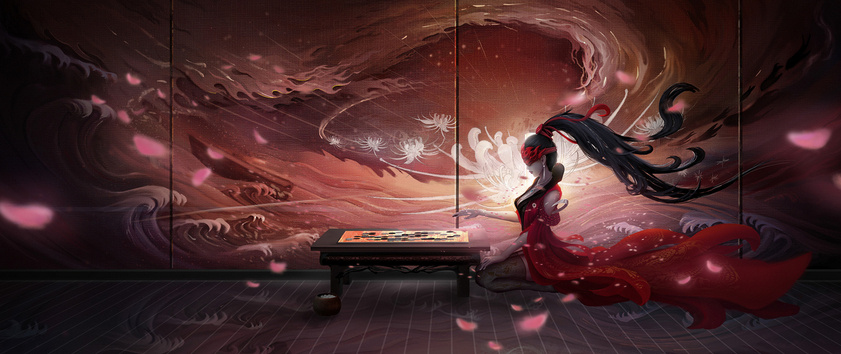 被网友称为10年也画不出来的作品,仅是永劫无间同人赛冠军草稿?