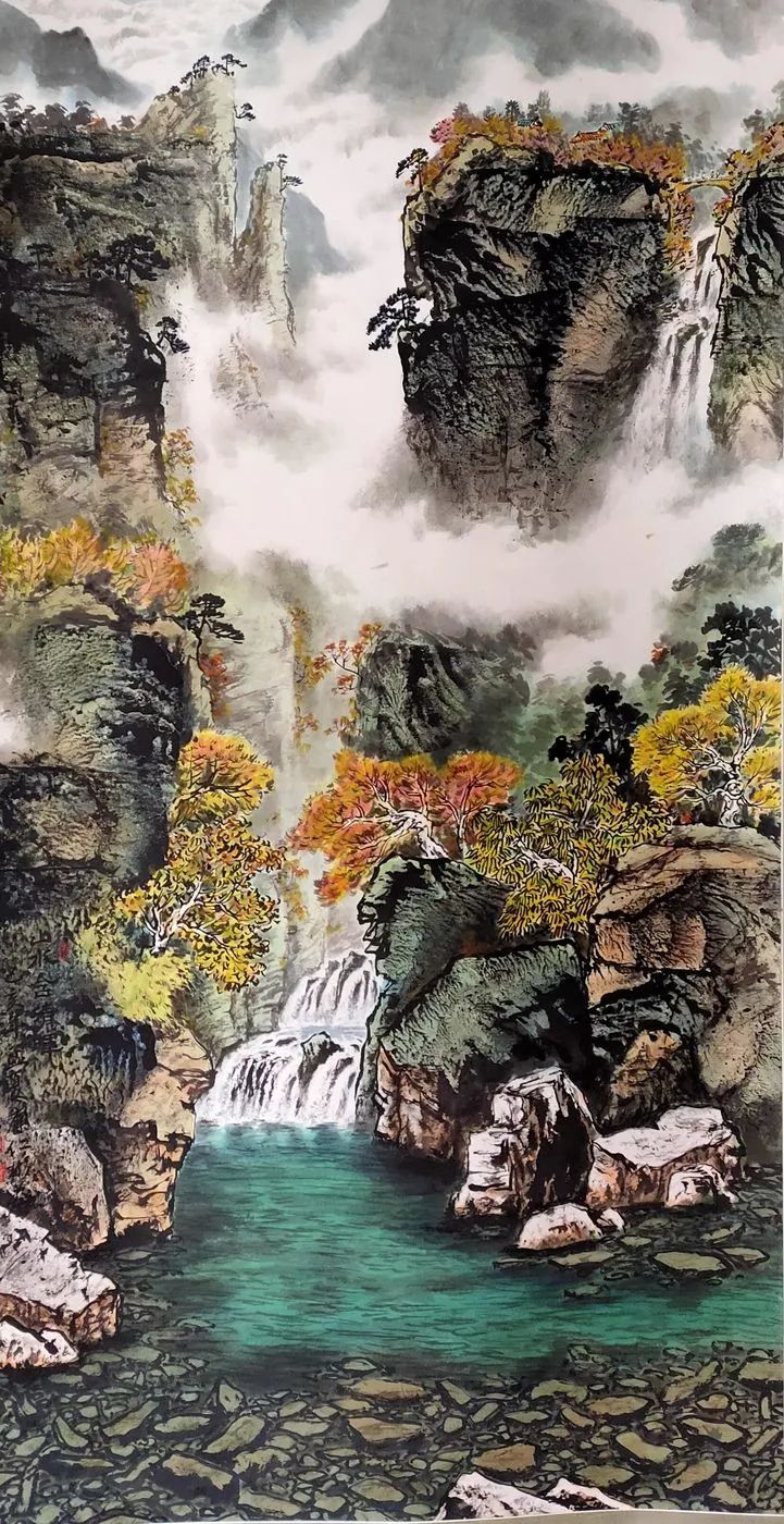 智水仁山行书书法,智水仁山书法