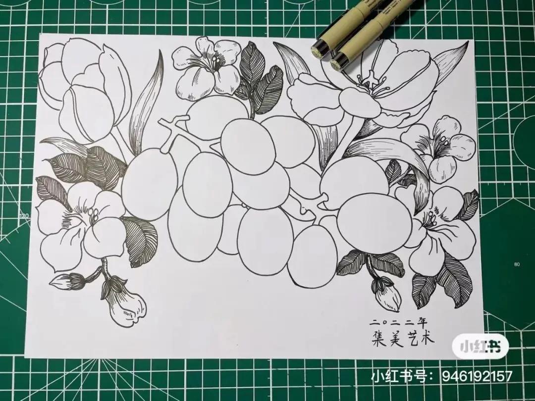 彩铅画出马克笔的效果,彩铅马克笔混合画