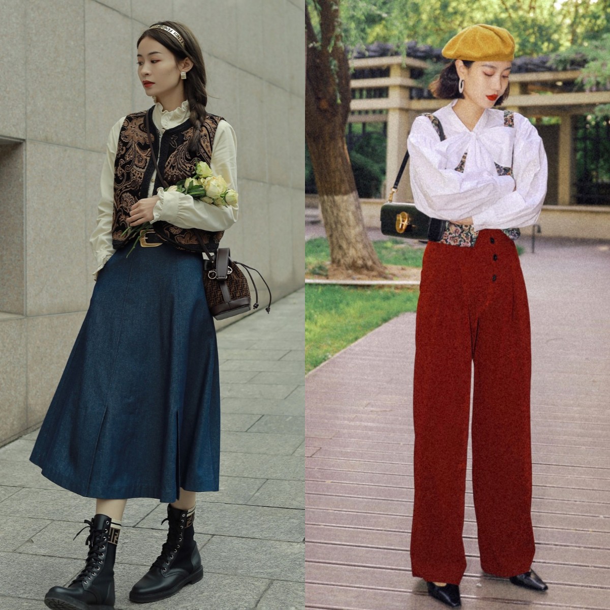 女士衬衣太大了要怎么穿才好看,中年女性衬衣怎么穿