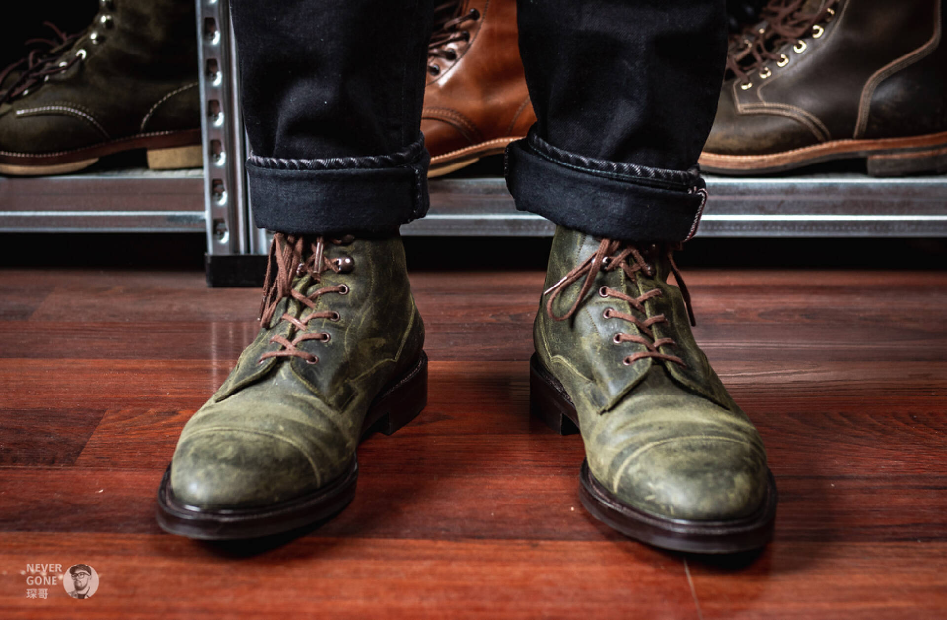 成功集邮EdwardGreen咔叽村靴：蜡翻毛Galway