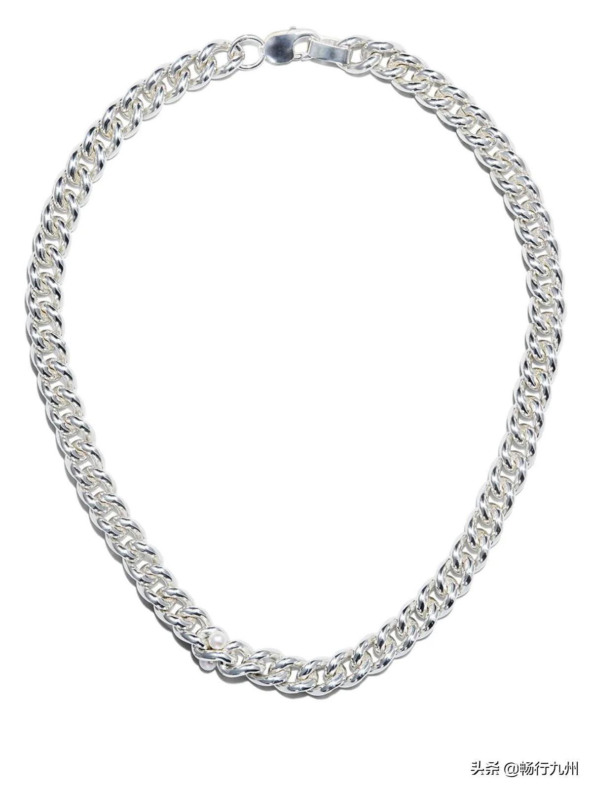 男士高档金属颈链,颈链男款高级感