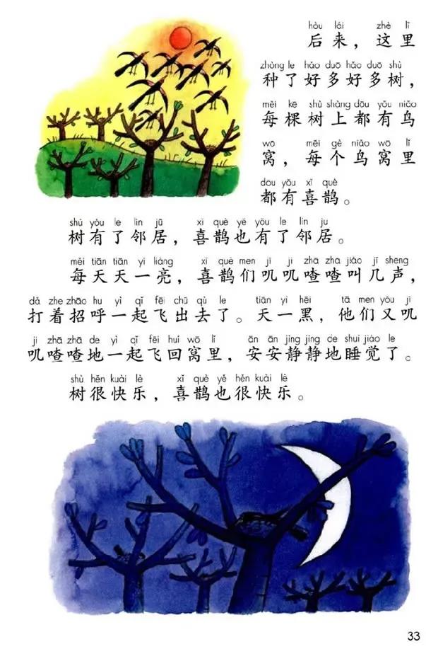 人教版小学语文一年级下册课本（电子版）寒假预习，快收藏