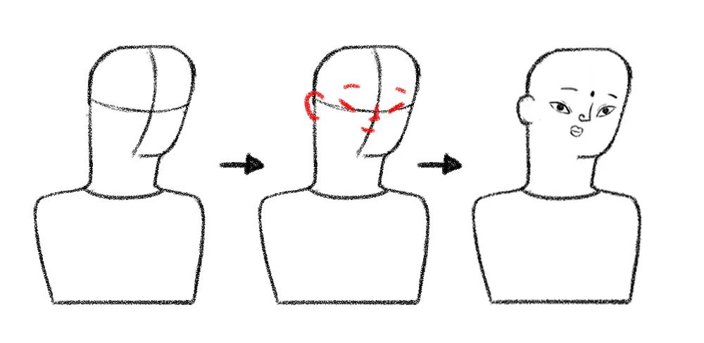 4步带你绘制有趣又好看的彩铅人物头像