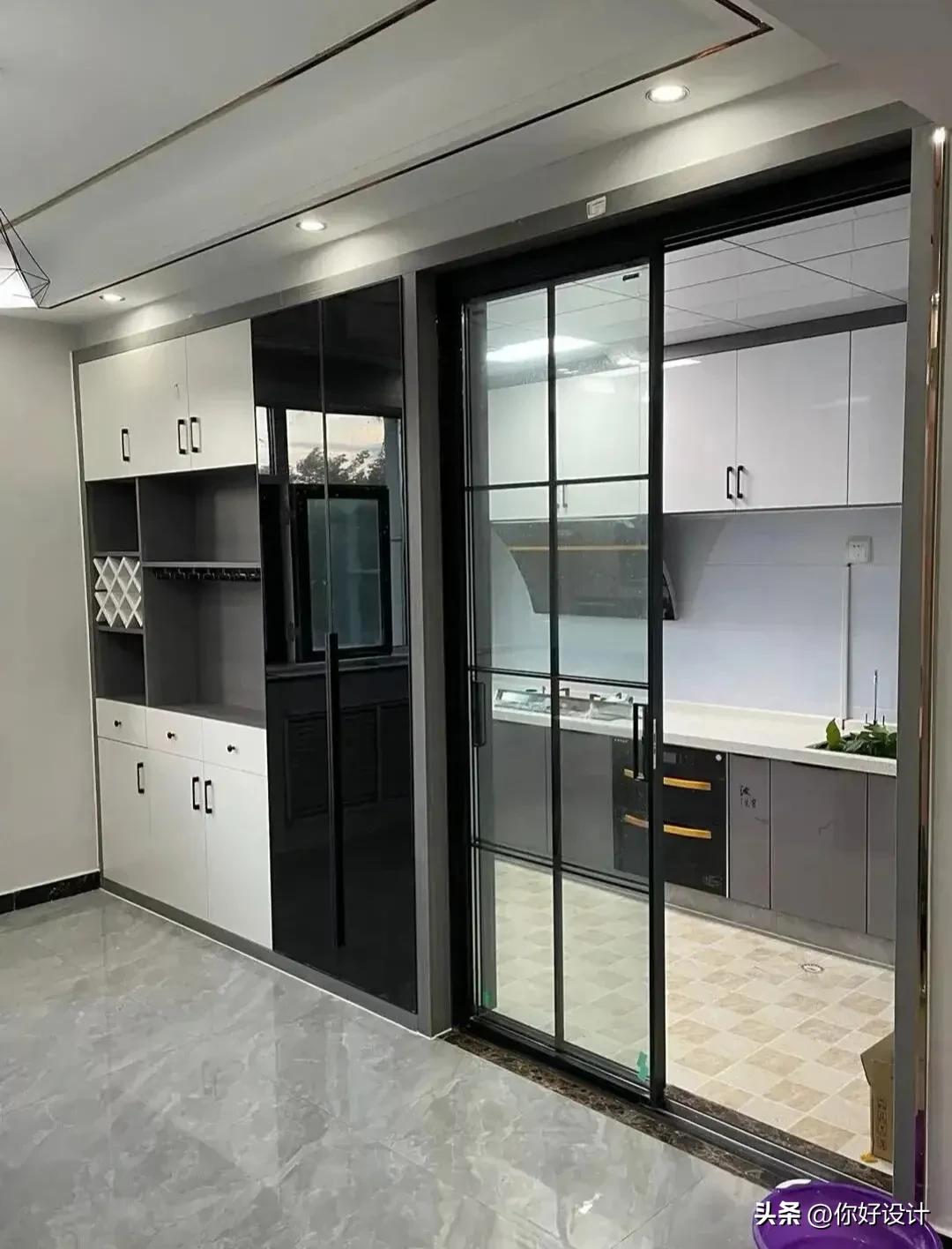 厨房隐形隔断门价格,二十公分厨房隔断柜