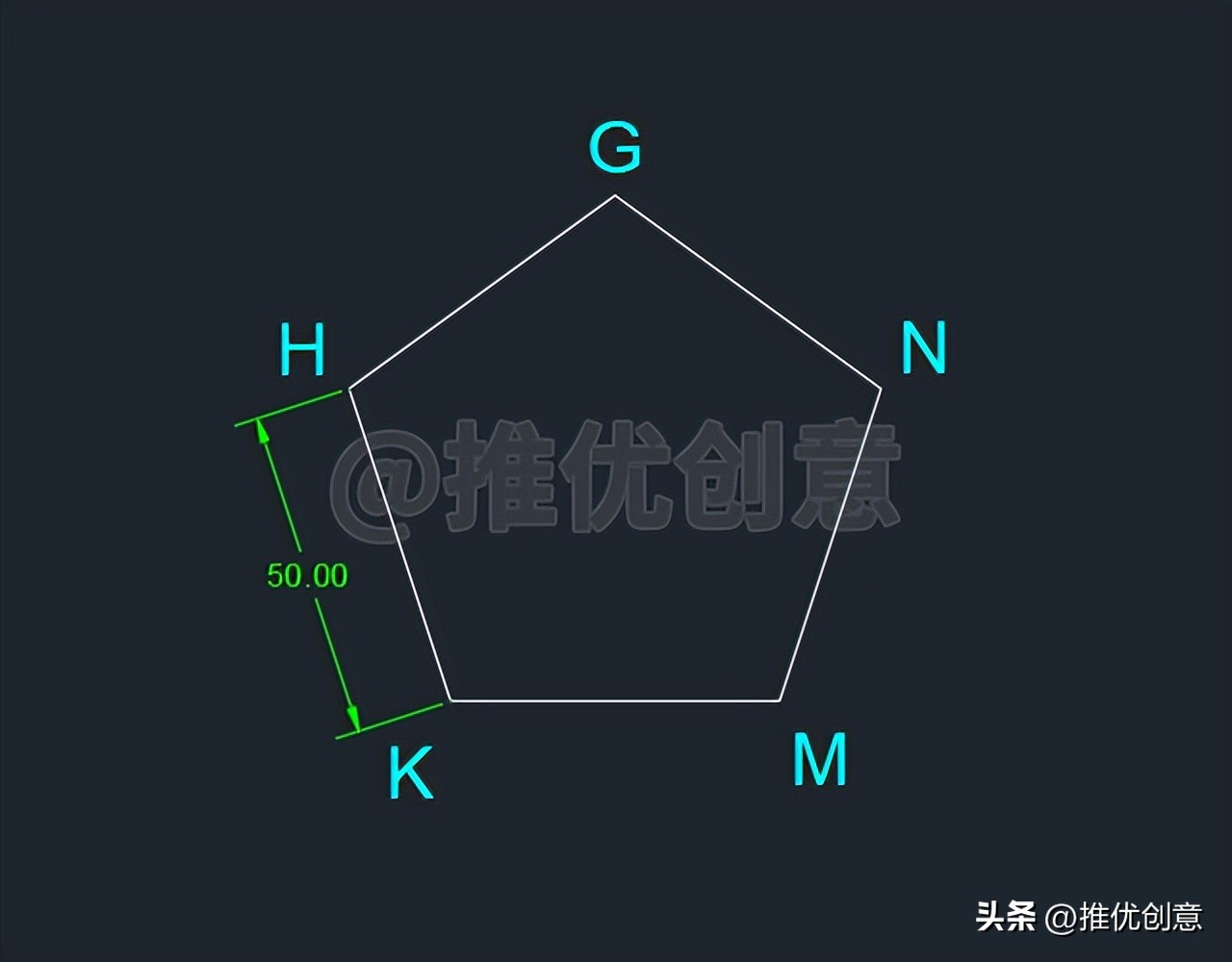 多边形cad怎么画,autocad椭圆制图实例教程