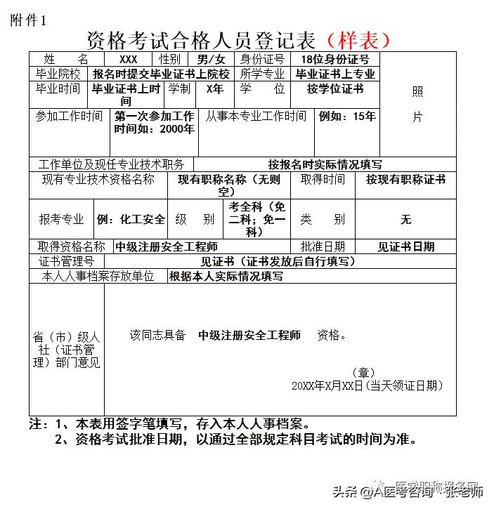 资格考试人员登记表什么时候用,领证的时候需要拿体检报告吗