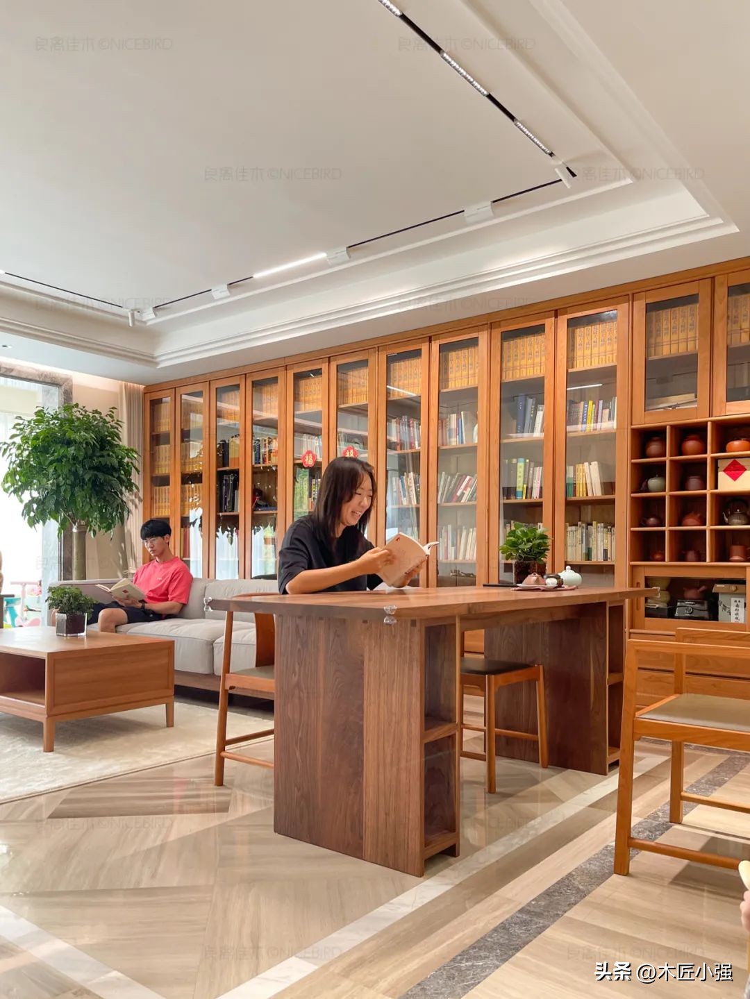 胡桃木极简大平层,北京180平大平层4房