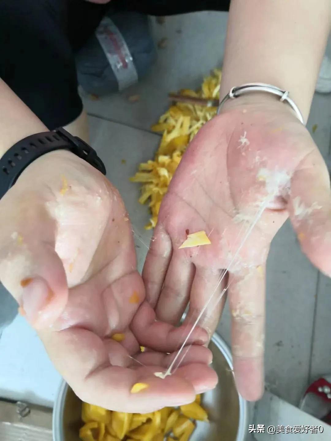 剥完菠萝蜜手上的白胶怎么处理,菠萝蜜好吃不好剥