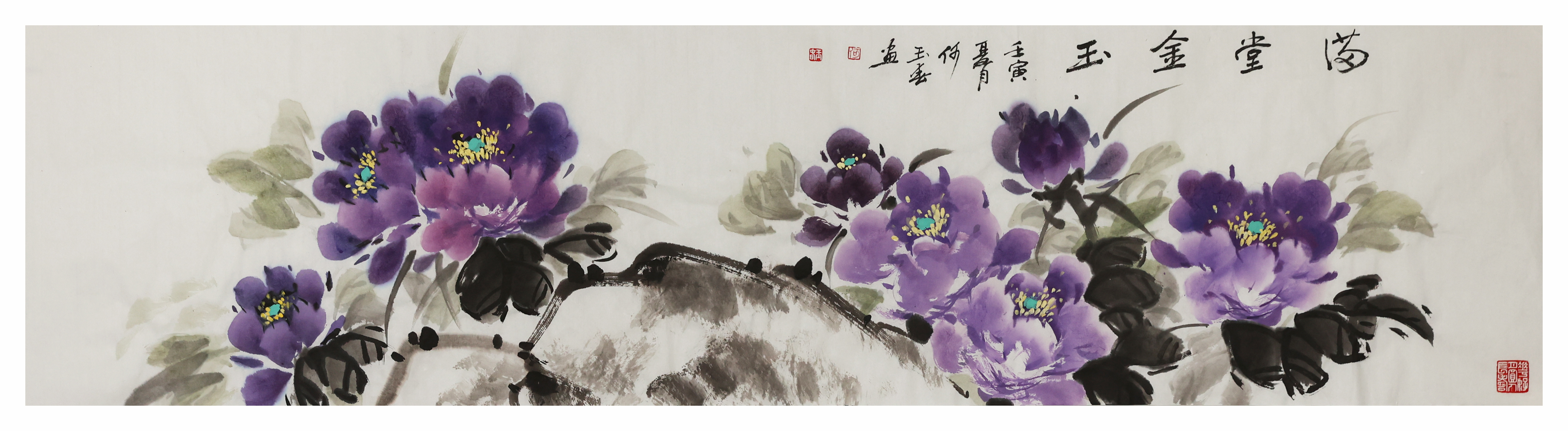 牡丹画家曾杏绯国画牡丹作品欣赏,情系牡丹