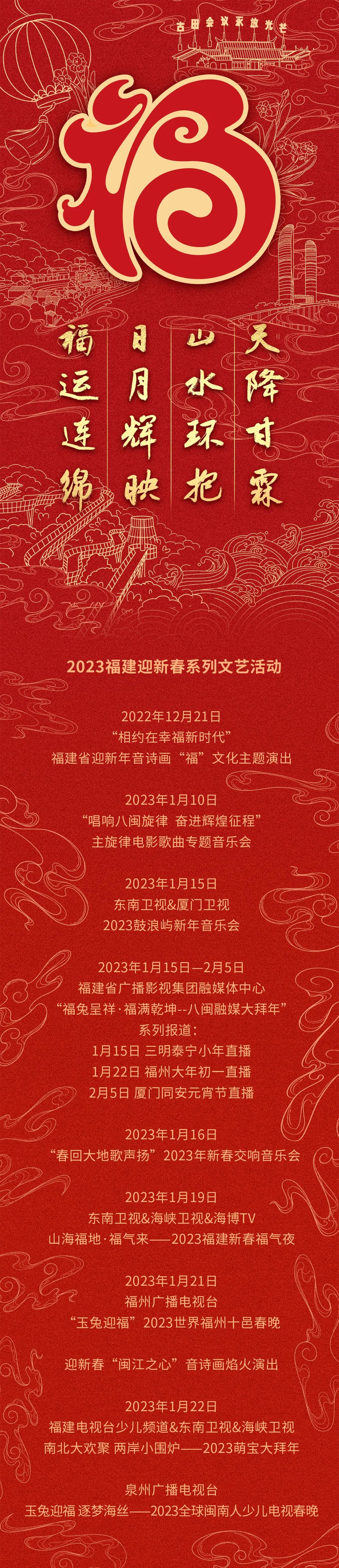 “2023福建新春福气夜”完整版节目单来了