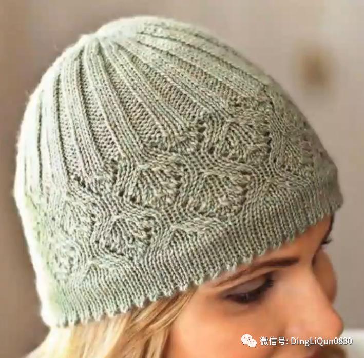 针织帽女冬设计感,秋冬蕾丝帽编织女帽教程