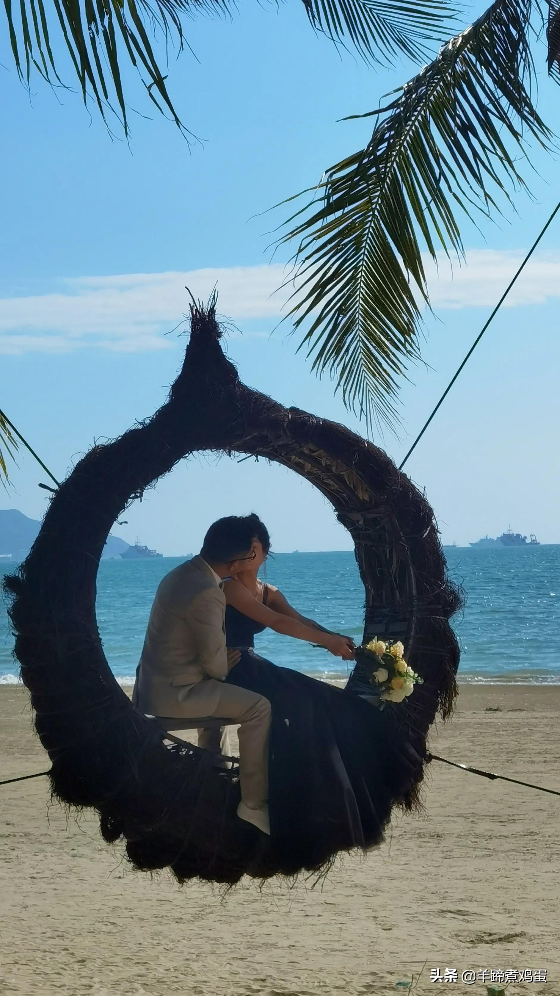 三亚椰梦长廊日落绝美,三亚湾椰梦长廊看夕阳最佳观赏点