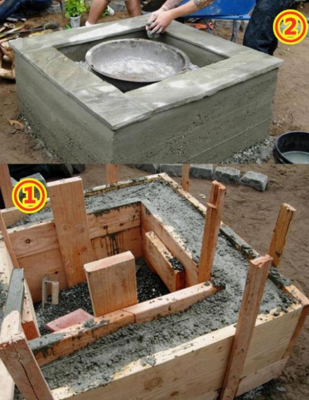 别墅庭院砖砌烤炉,砖砌烧烤灶庭院