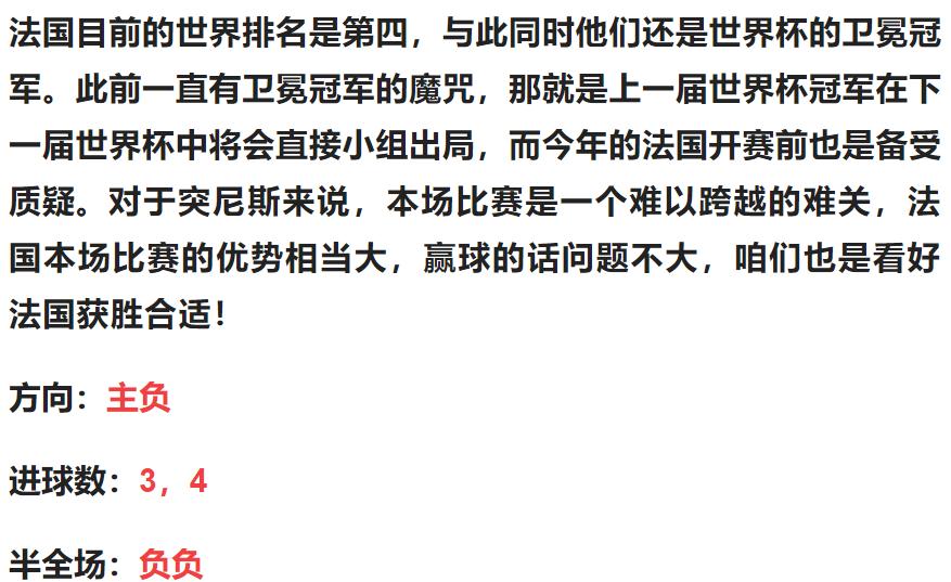 11.30今日竞彩实单推荐：澳大利亚无法进击16强？今日法国阿根廷